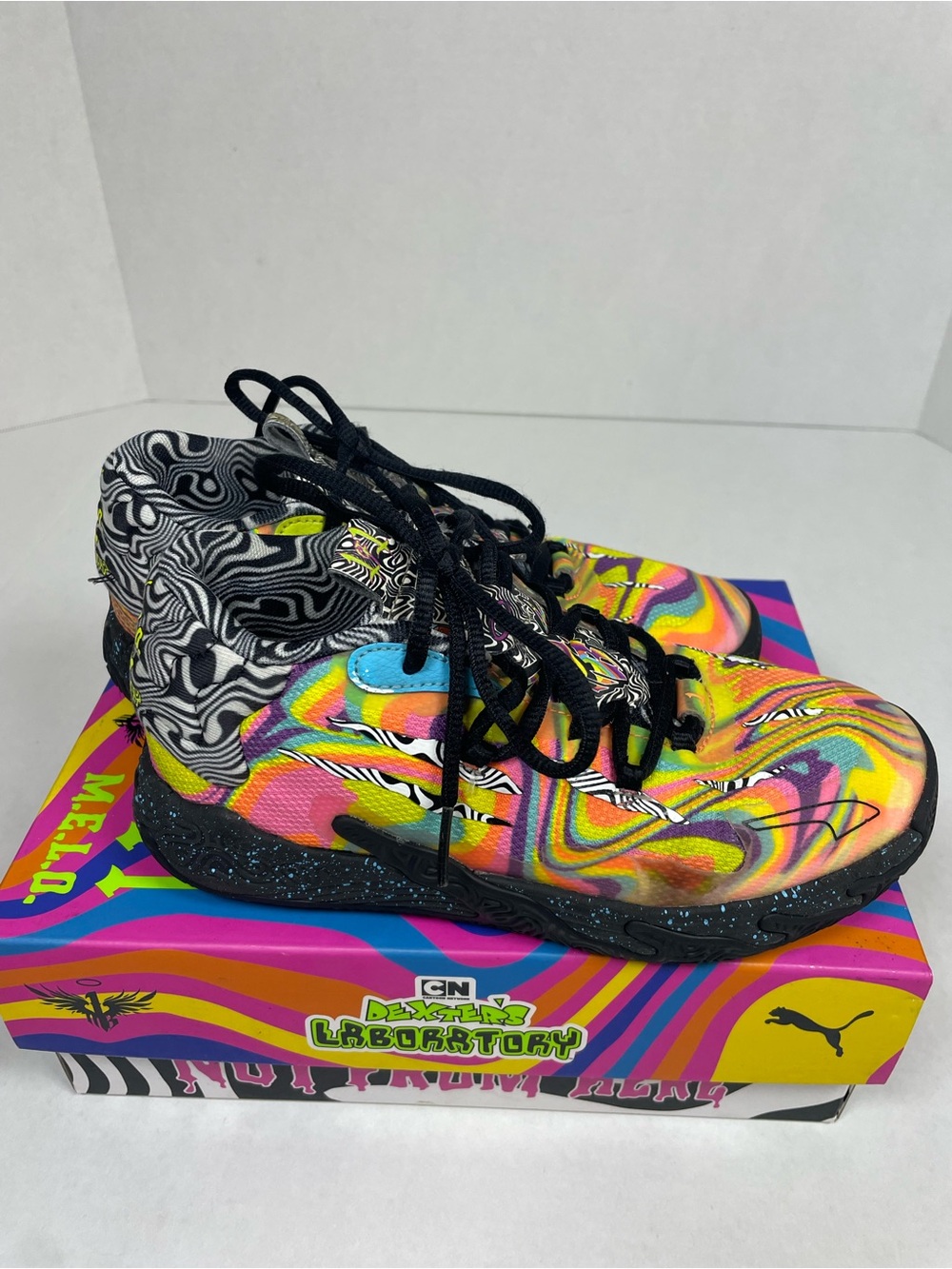 Puma x Lamelo Ball Dexters Laboratory MB.03 395824-01 Kids Size 2.5C
